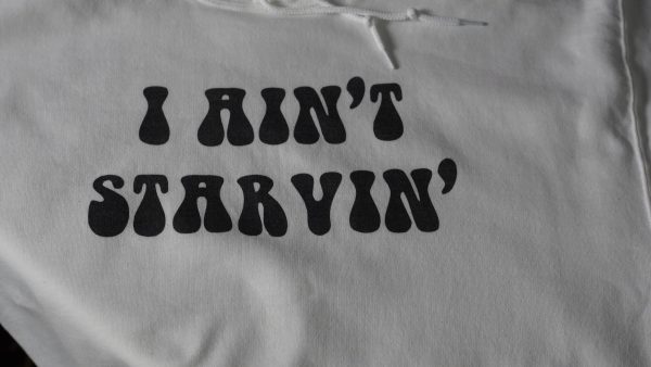 I Ain’t Starvin’ White Hoodie - Image 4